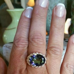 Mystic Rainbow Topaz ring